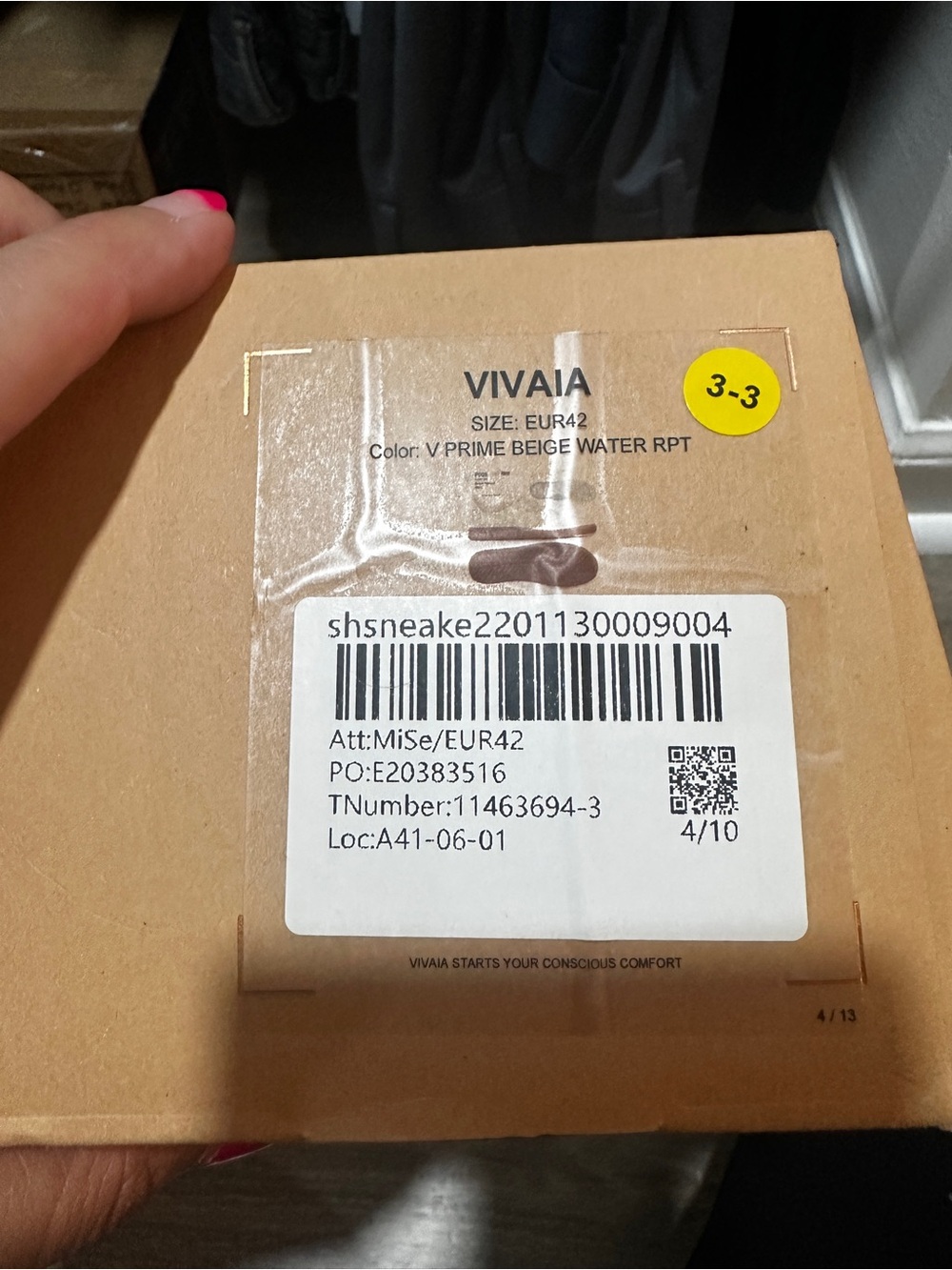 VIVAIA V-Prime Beige Water Repellent Knit Sneakers | Women’s US 11 (EU 42) | NWT - Picture 6 of 8